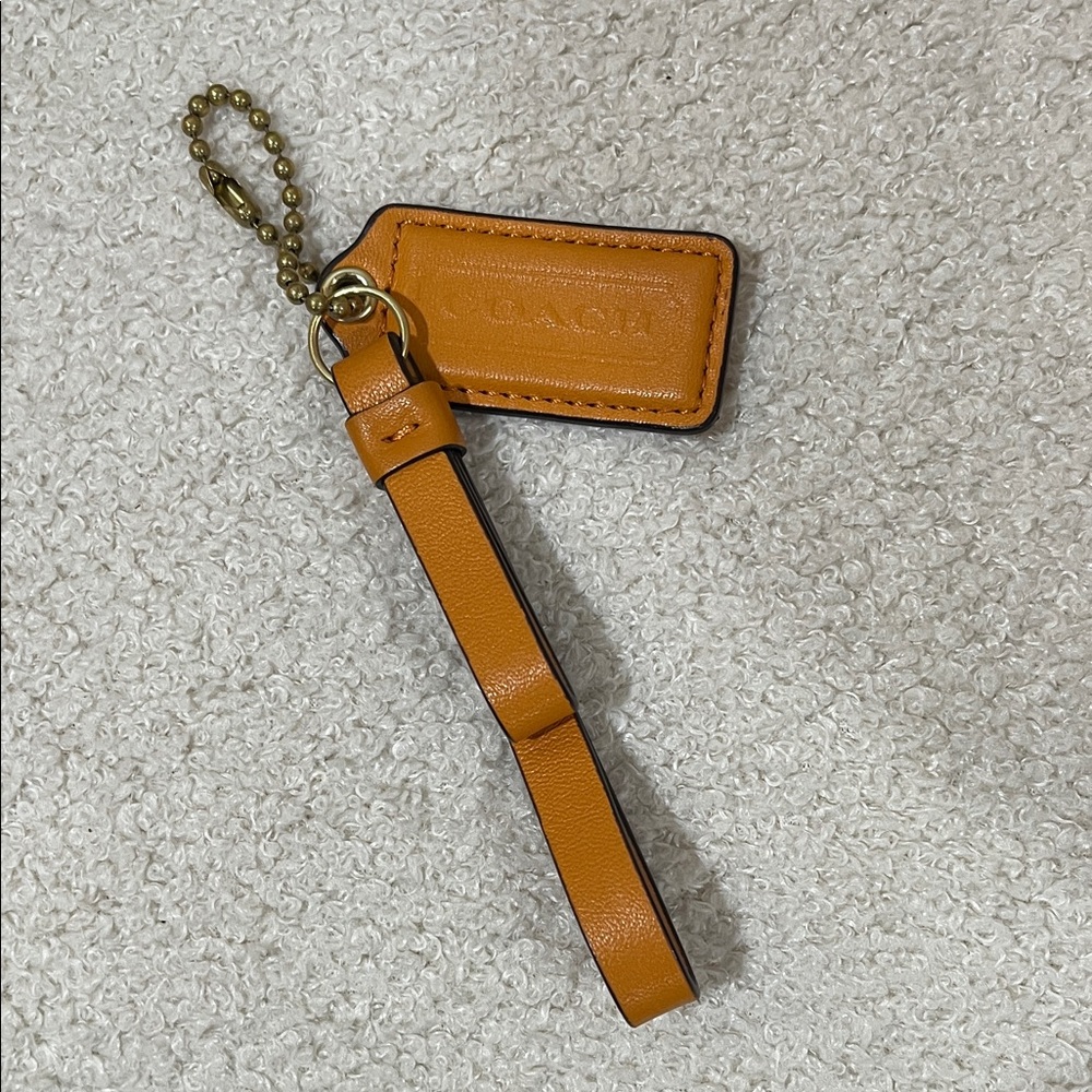 Coach Orange Key Fob Hangtag